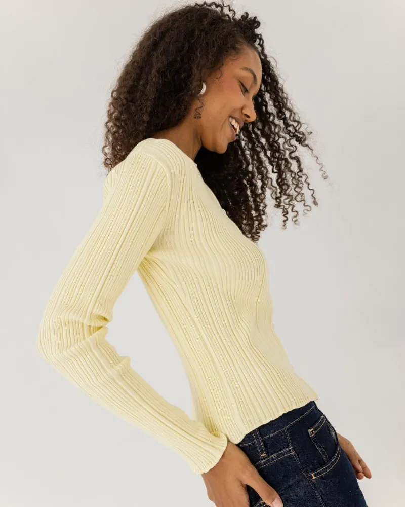 Tyla: Butter Yellow Cotton Top sold by The Knotty Ones product image thumbnail 2