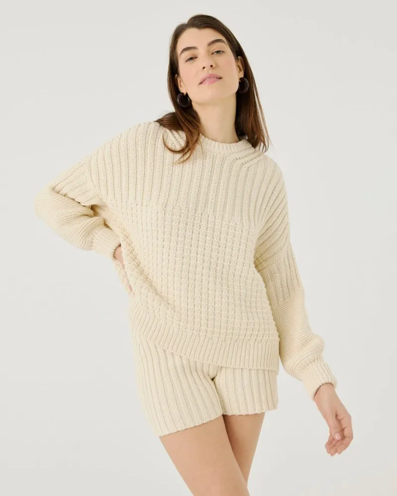 Delčia: Oat Cotton Sweater sold by The Knotty Ones