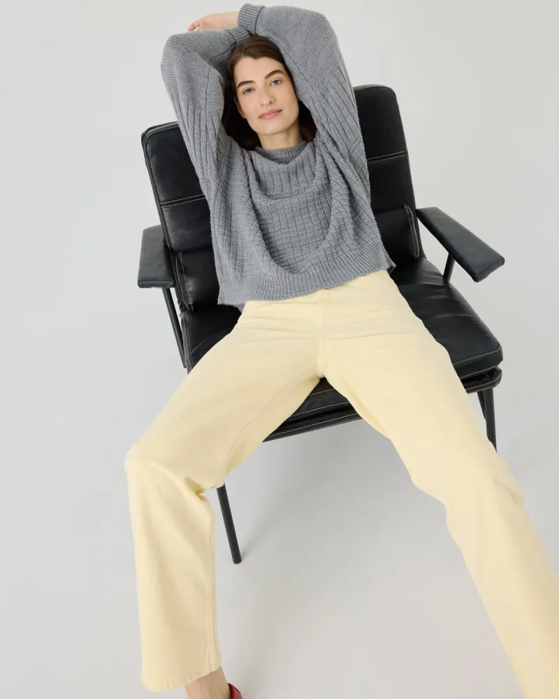Delčia: Fog Grey Merino Wool Sweater sold by The Knotty Ones product image thumbnail 5