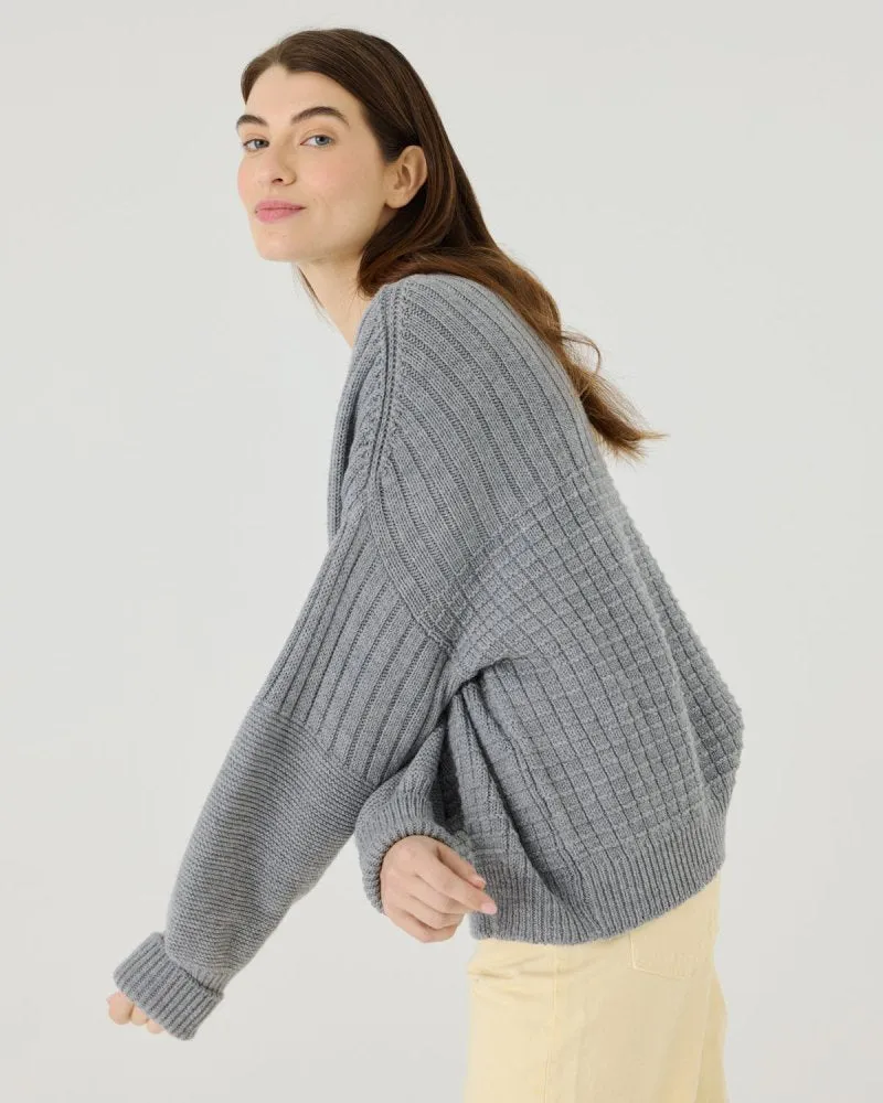 Delčia: Fog Grey Merino Wool Sweater sold by The Knotty Ones product image thumbnail 2