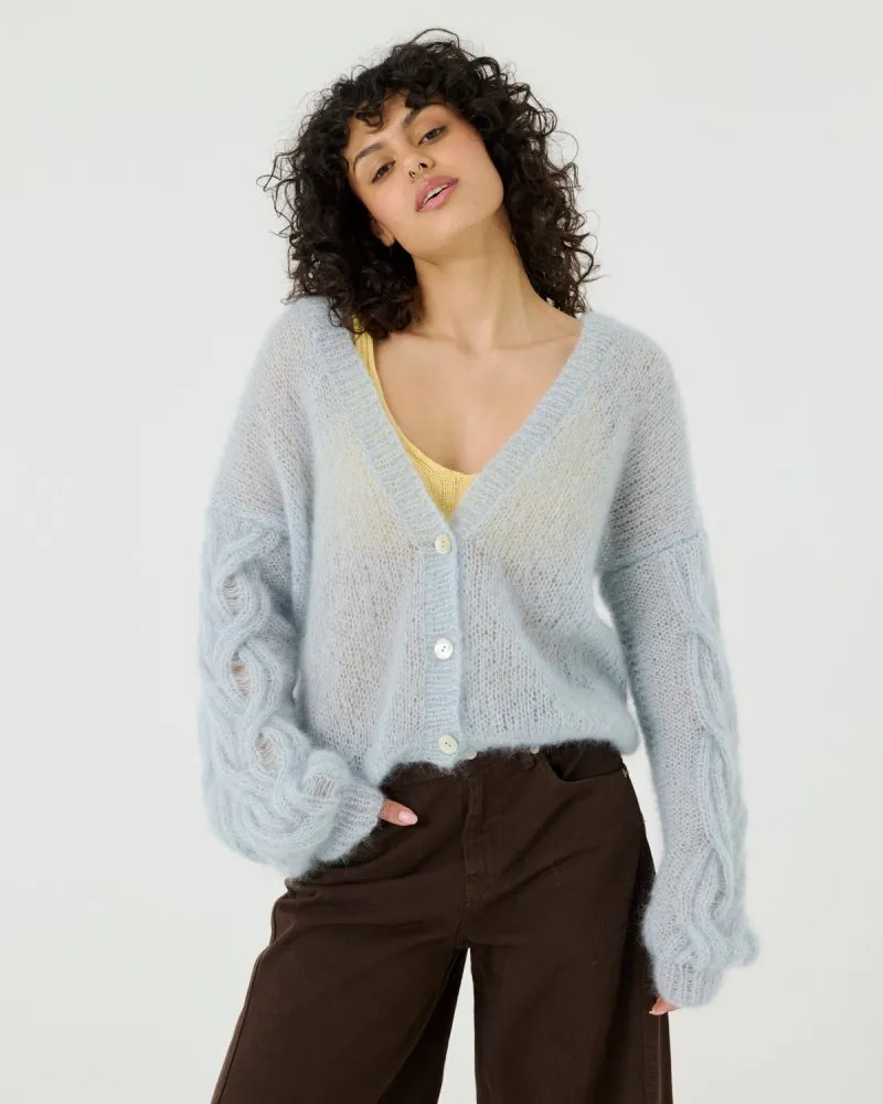Pagunda: Dew Mohair & Silk Cardigan sold by The Knotty Ones