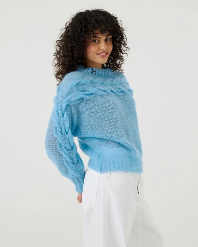 Jūra: Sea Glass Silk & Mohair Sweater sold by The Knotty Ones product image thumbnail 3