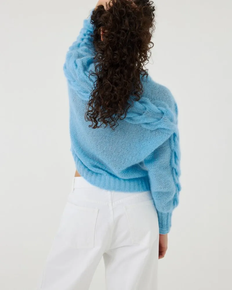 Jūra: Sea Glass Silk & Mohair Sweater sold by The Knotty Ones product image thumbnail 4