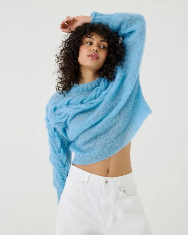 Jūra: Sea Glass Silk & Mohair Sweater made by The Knotty Ones