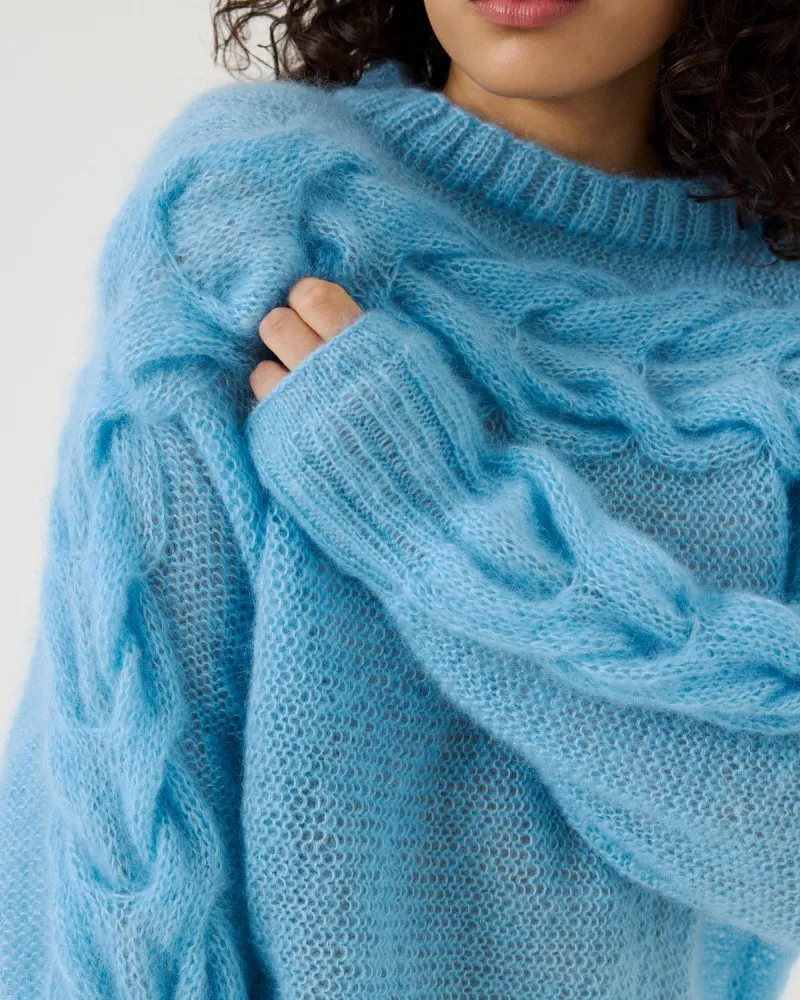 Jūra: Sea Glass Silk & Mohair Sweater sold by The Knotty Ones product image thumbnail 5