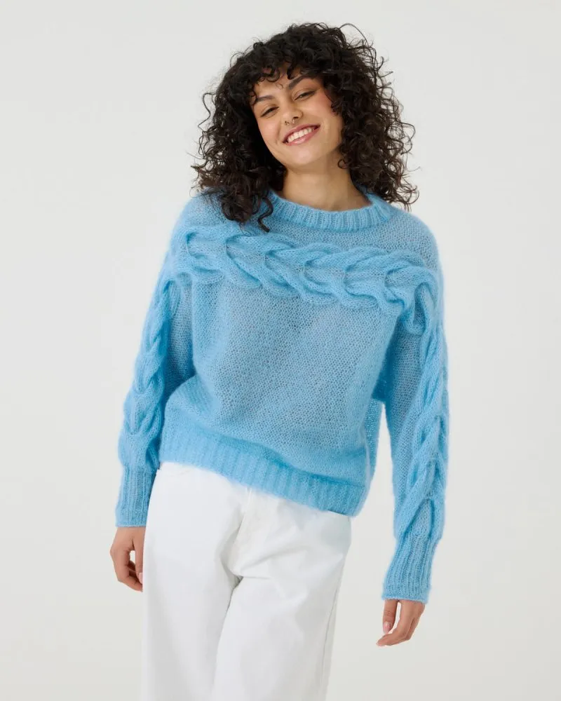 Jūra: Sea Glass Silk & Mohair Sweater sold by The Knotty Ones product image thumbnail 2