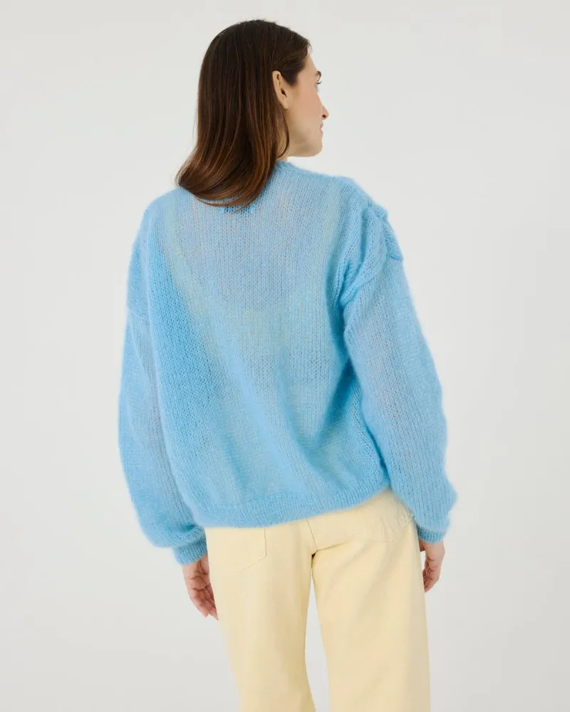 Twisted Erik: Seaglass Silk Mohair Cardigan sold by The Knotty Ones product image thumbnail 3