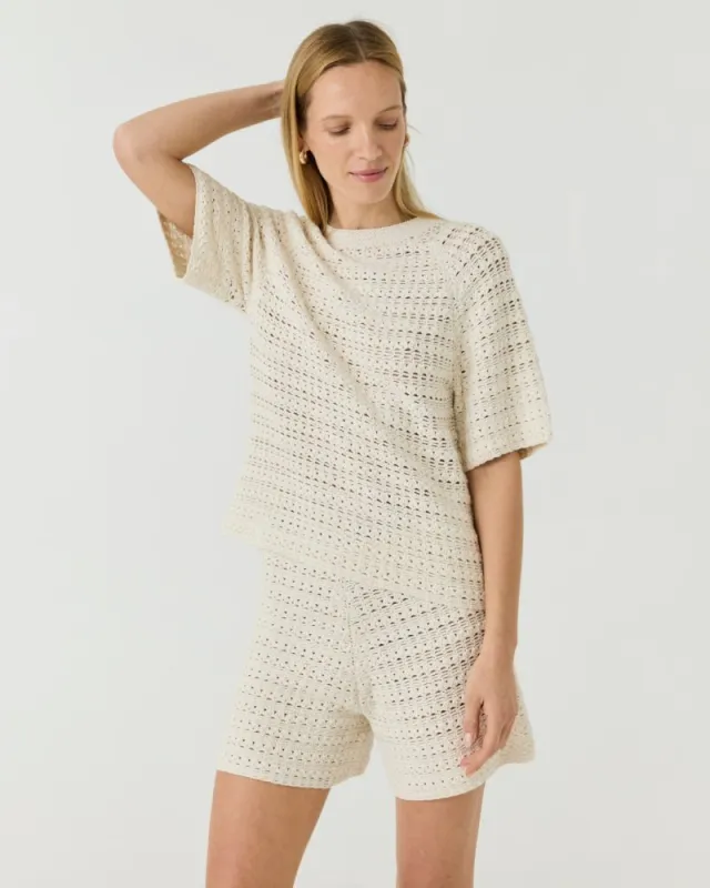 Žara set: Sea Salt Cotton Top and Shorts Set made by The Knotty Ones