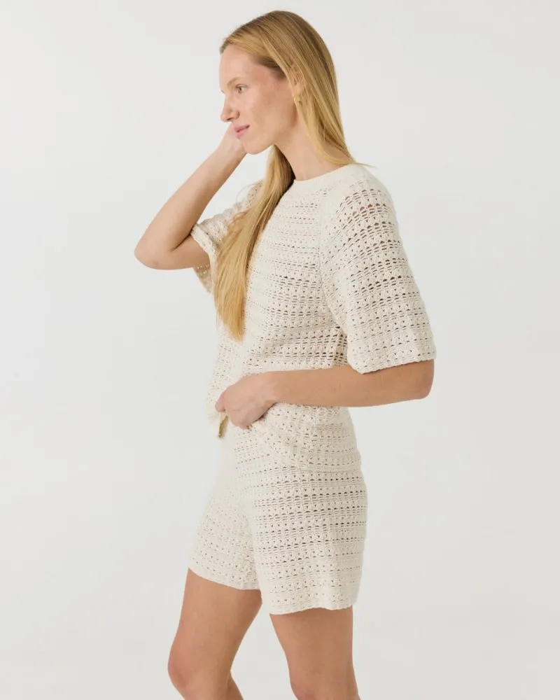 Žara set: Sea Salt Cotton Top and Shorts Set sold by The Knotty Ones product image thumbnail 4