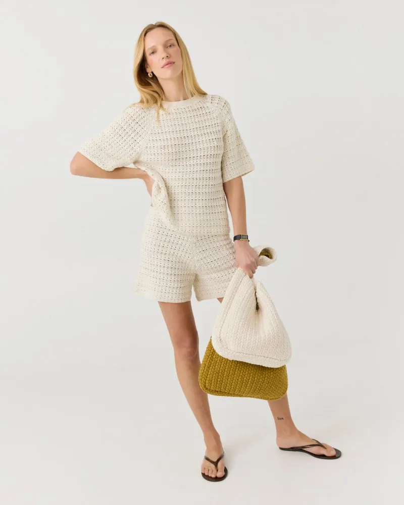 Žara set: Sea Salt Cotton Top and Shorts Set sold by The Knotty Ones product image thumbnail 5