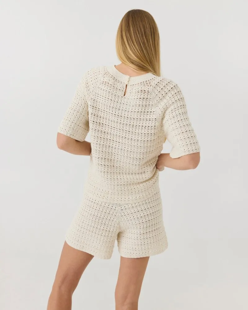 Žara set: Sea Salt Cotton Top and Shorts Set sold by The Knotty Ones product image thumbnail 2