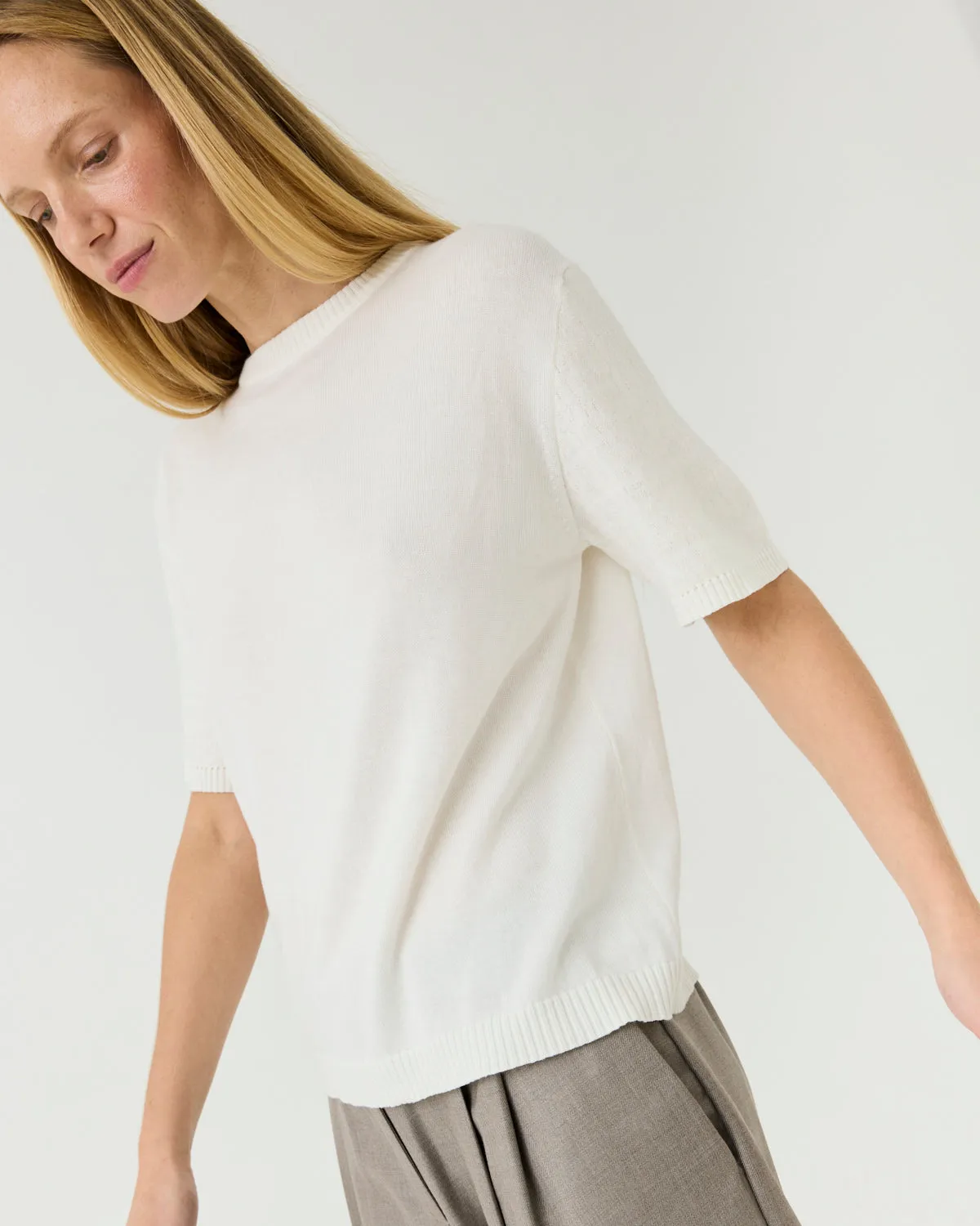Loom: Sea Salt Silk & Cotton T-shirt sold by The Knotty Ones product image thumbnail 2