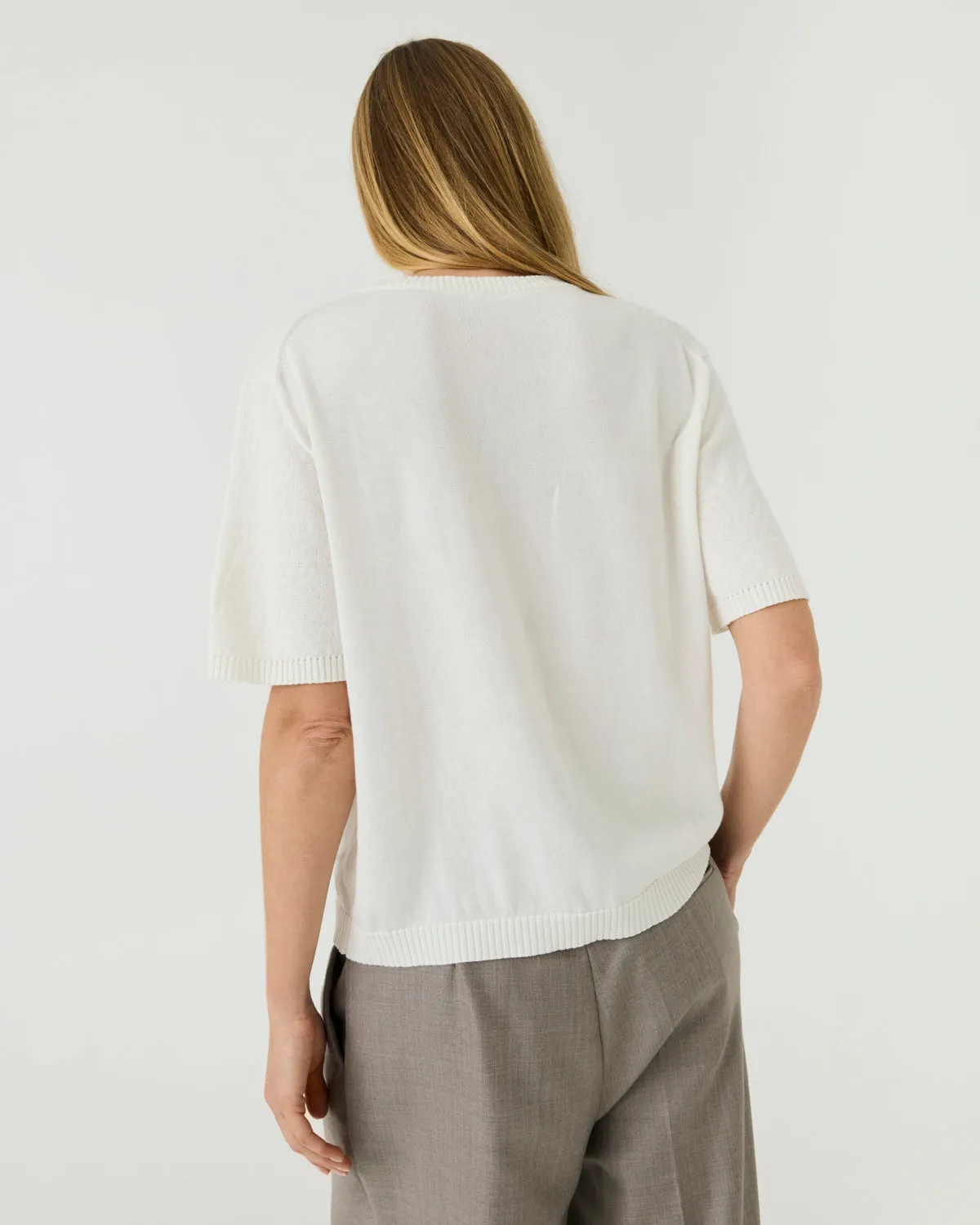 Loom: Sea Salt Silk & Cotton T-shirt sold by The Knotty Ones product image thumbnail 3
