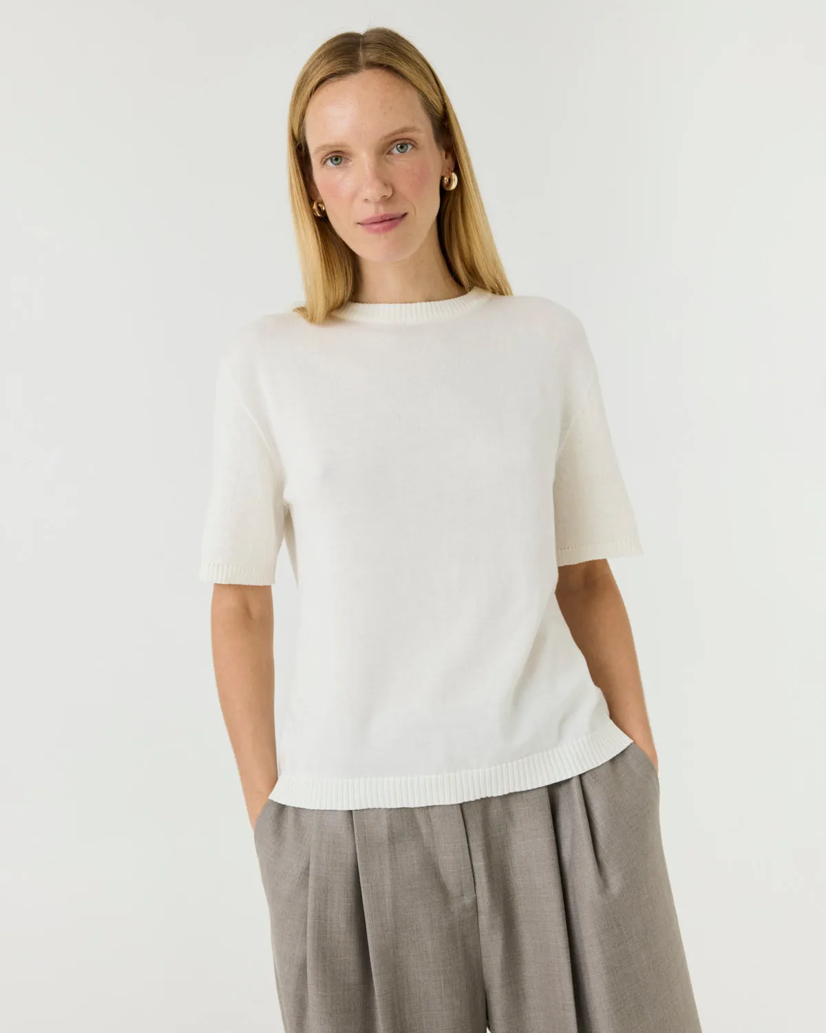 Loom: Sea Salt Silk & Cotton T-shirt sold by The Knotty Ones