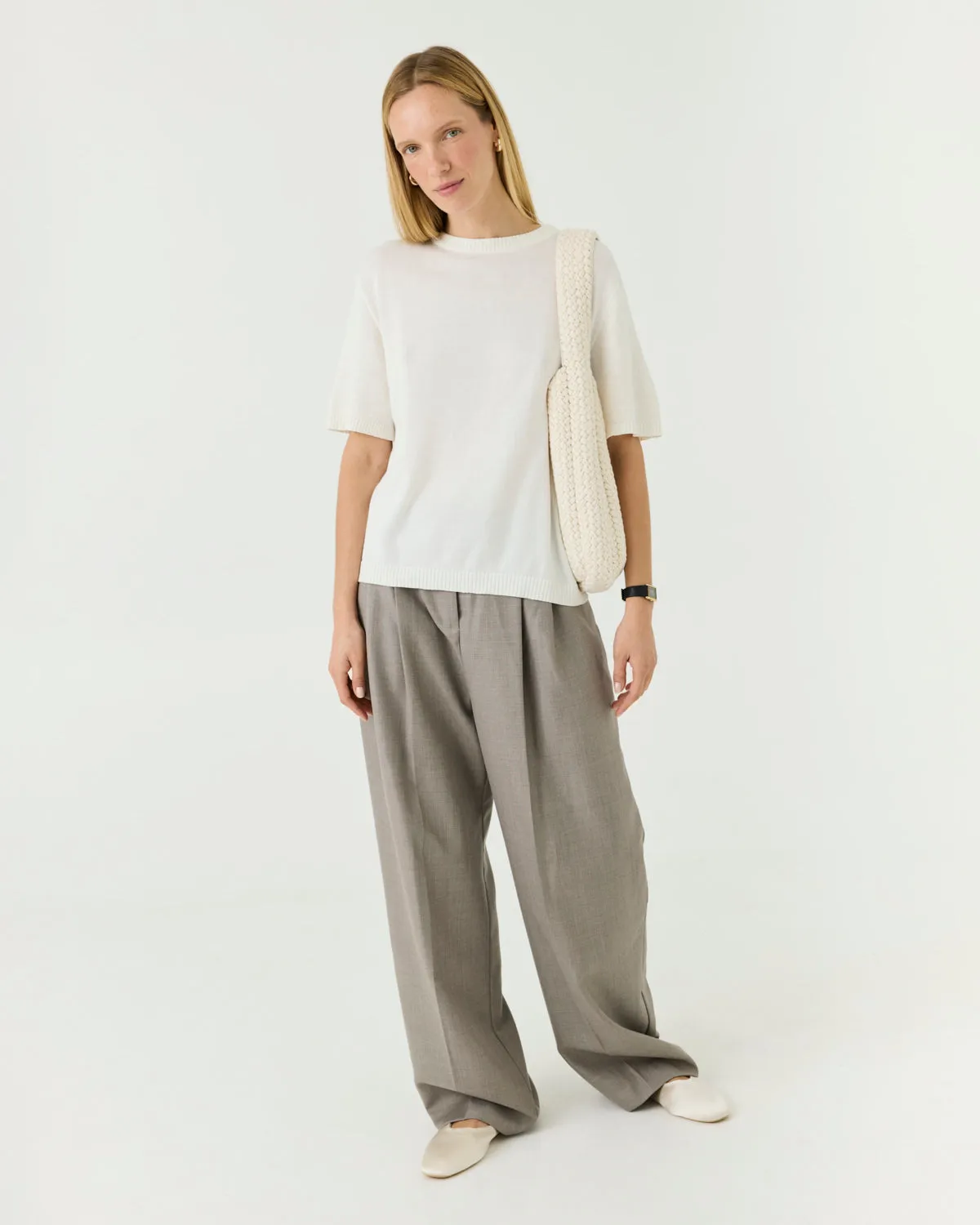 Loom: Sea Salt Silk & Cotton T-shirt sold by The Knotty Ones product image thumbnail 4