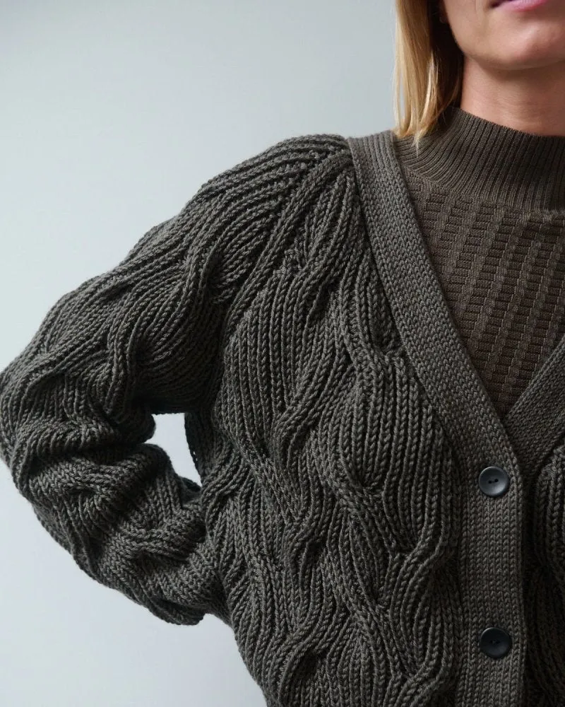 Nemunas: Nettle Merino Wool Cardigan - Promo sold by The Knotty Ones product image thumbnail 4