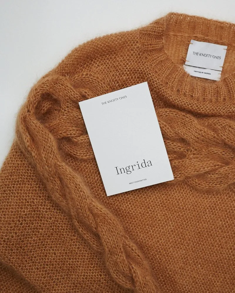 Jūra: Nutmeg Silk & Mohair Sweater sold by The Knotty Ones product image thumbnail 3