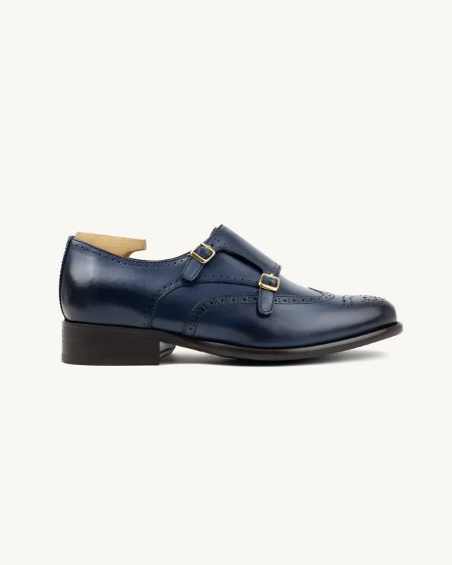 Sapato Fivela Josi Azul made by Sapataria do Carmo