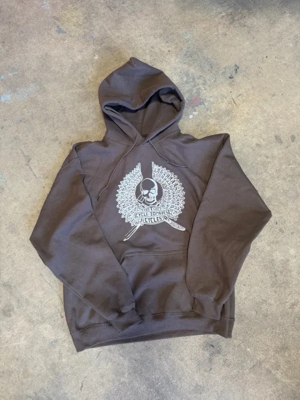 CZ RIP GARAGE PRINT HOODIE made by Cycle Zombies