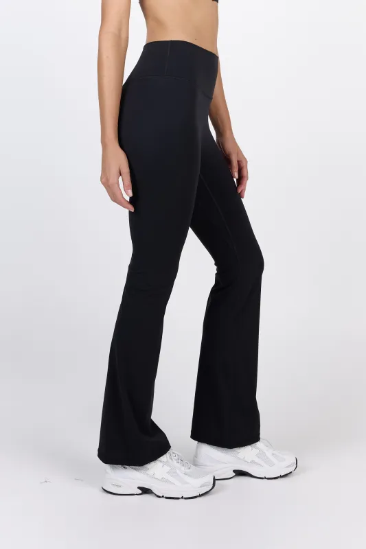 Core Comfort | Infinite Flare Pant Black made by dk active