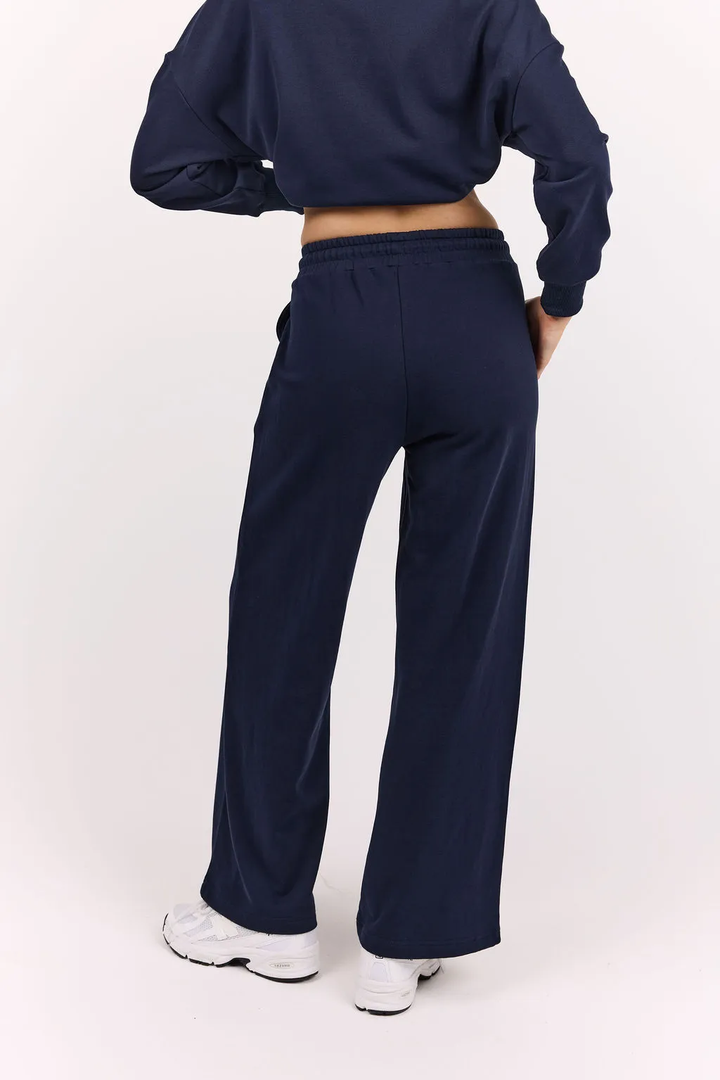 Off Duty Wide Leg Sweatpant Navy sold by dk active product image thumbnail 3