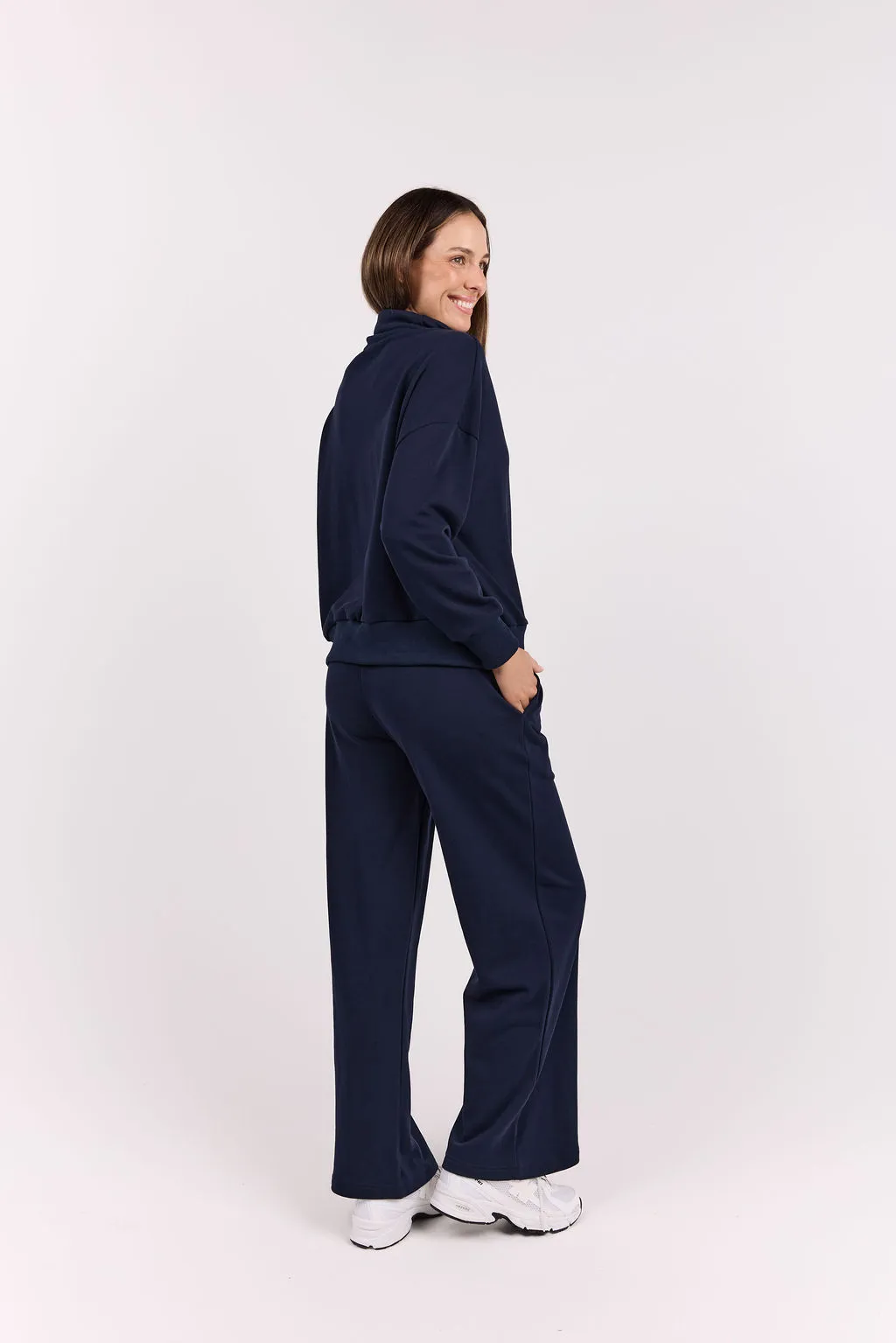 Foundation Half Zip Sweatshirt Navy sold by dk active product image thumbnail 4