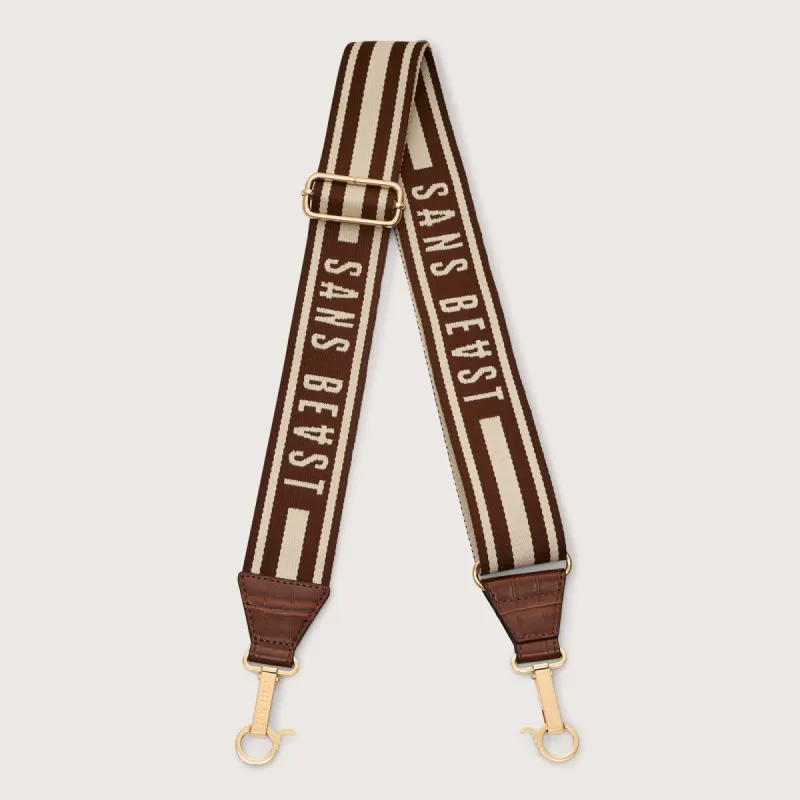 Corridor Bag Strap - Chestnut + Gold sold by Sans Beast