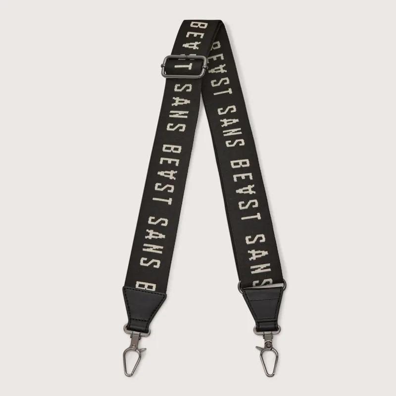 Barricade Bag Strap - Noir + Gunmetal sold by Sans Beast