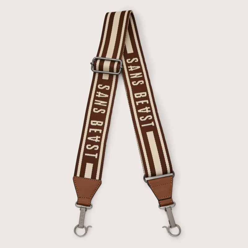 Corridor Bag Strap - Chestnut + Gunmetal sold by Sans Beast