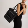 Universo Tote - Noir + Silver sold by Sans Beast