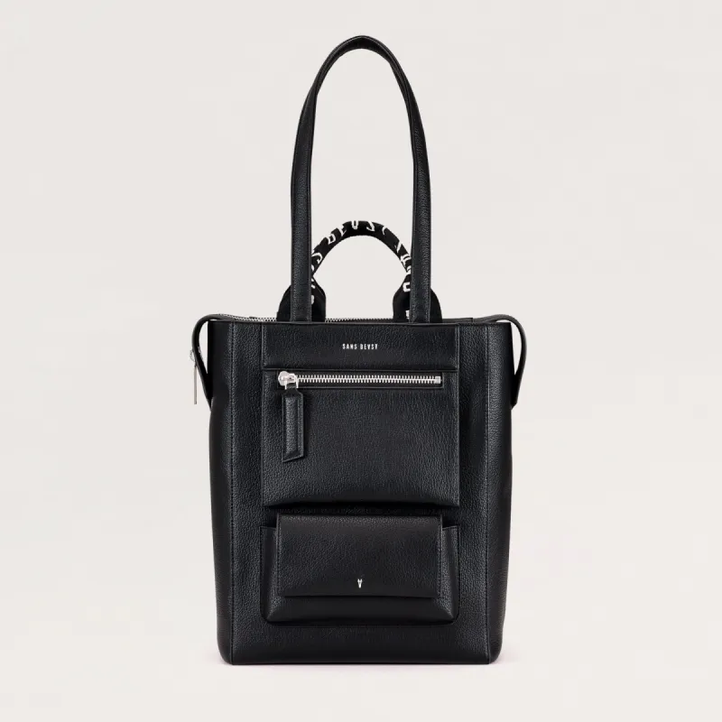 Universo Tote - Noir + Silver sold by Sans Beast