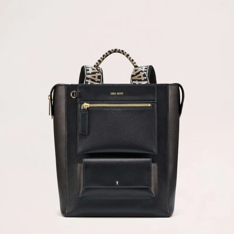 XL Universo Backpack - Noir + Gold sold by Sans Beast