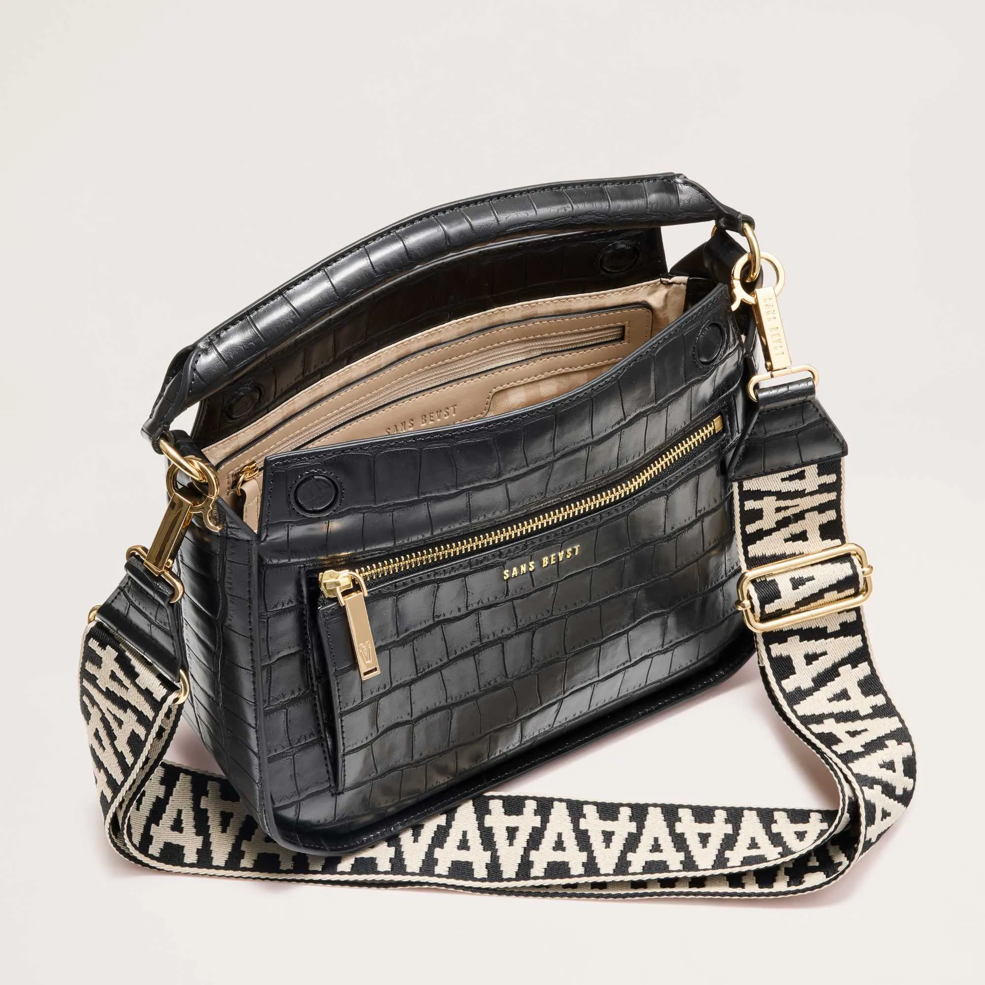 Sanctuary Handbag - Noir Croco sold by Sans Beast product image thumbnail 4