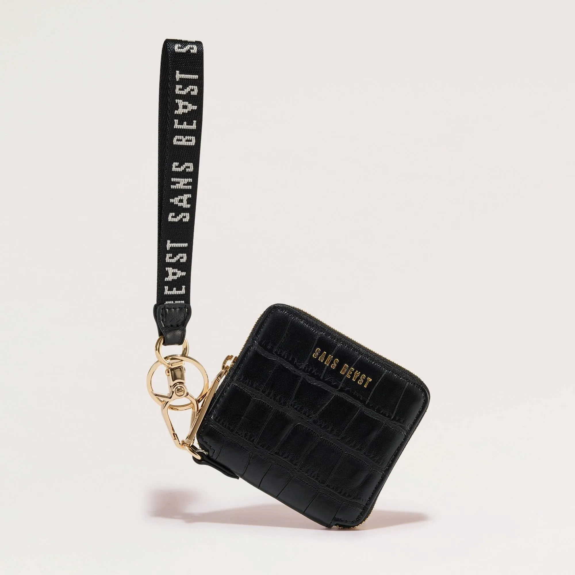 Voyage Wallet - Noir Croco sold by Sans Beast