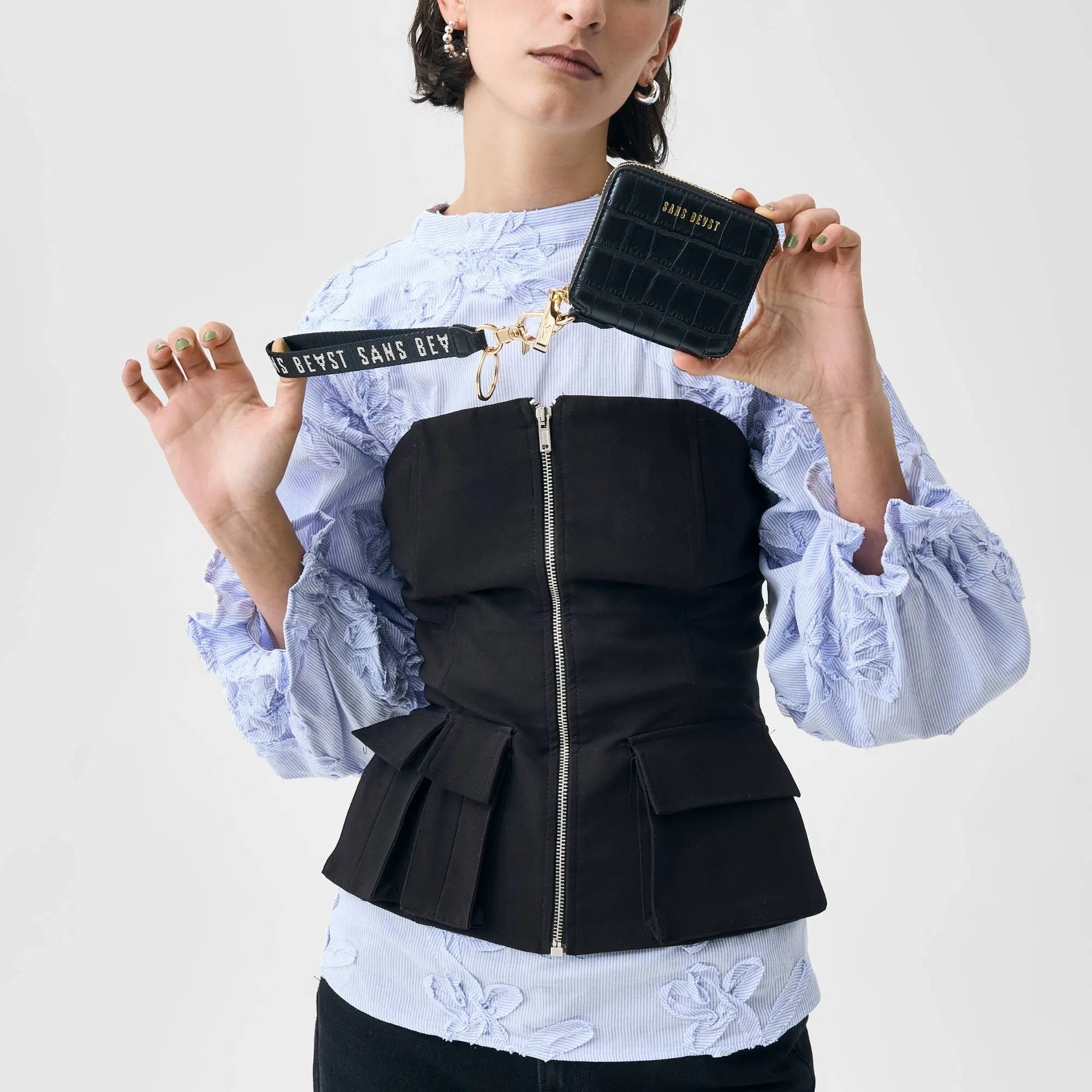 Voyage Wallet - Noir Croco sold by Sans Beast product image thumbnail 2