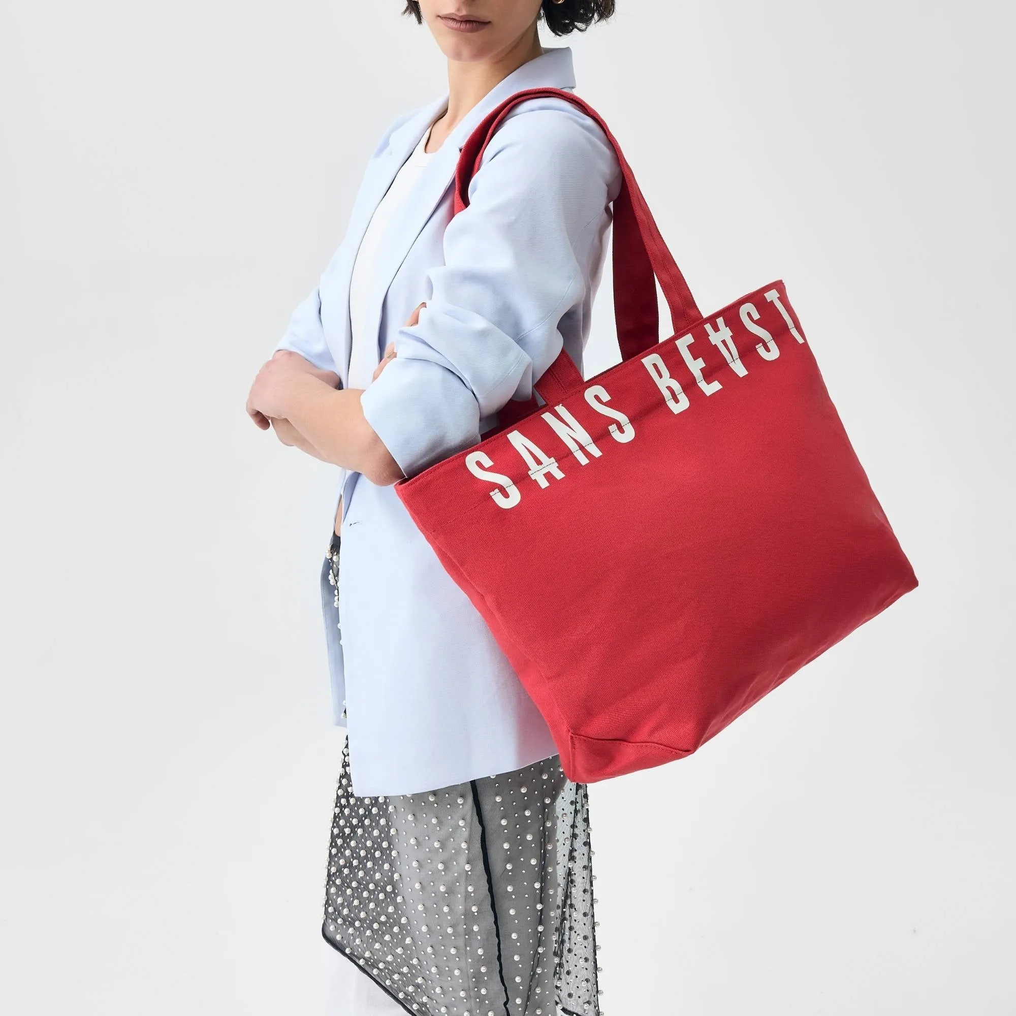 Zippy Overflow Tote - Siren Red sold by Sans Beast product image thumbnail 2