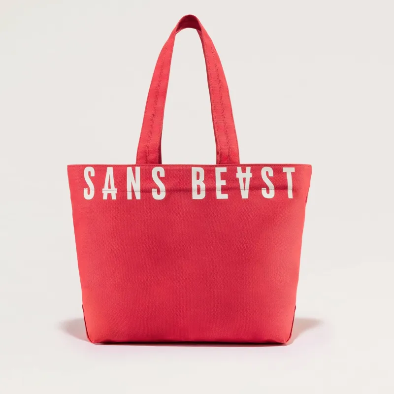 Zippy Overflow Tote - Siren Red sold by Sans Beast