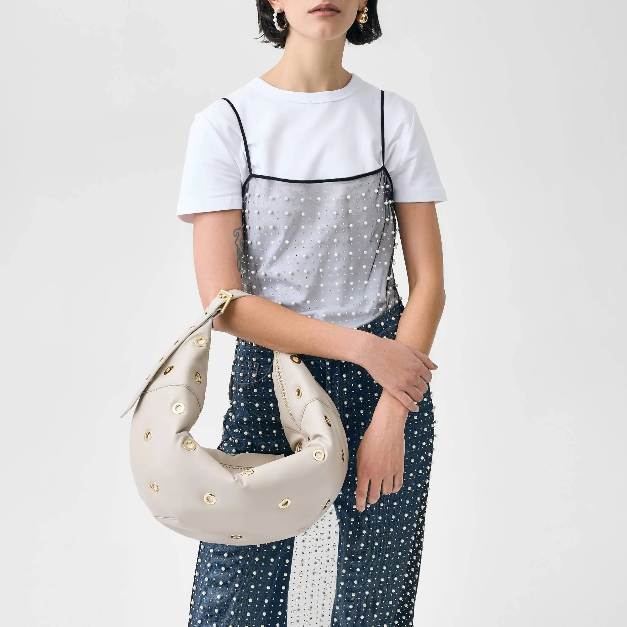 Eyelet Crescent - Chalk sold by Sans Beast product image thumbnail 2