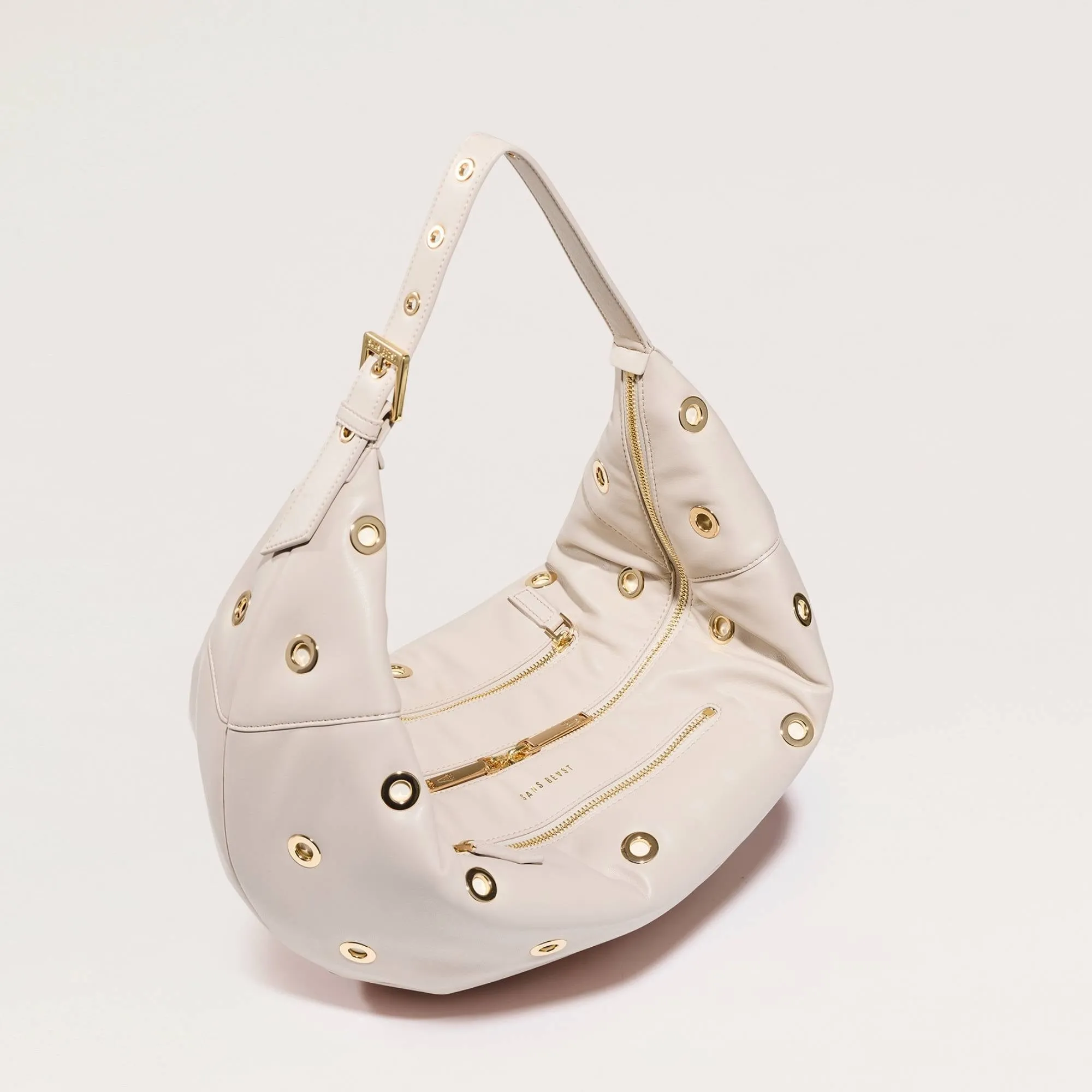 Eyelet Crescent - Chalk sold by Sans Beast