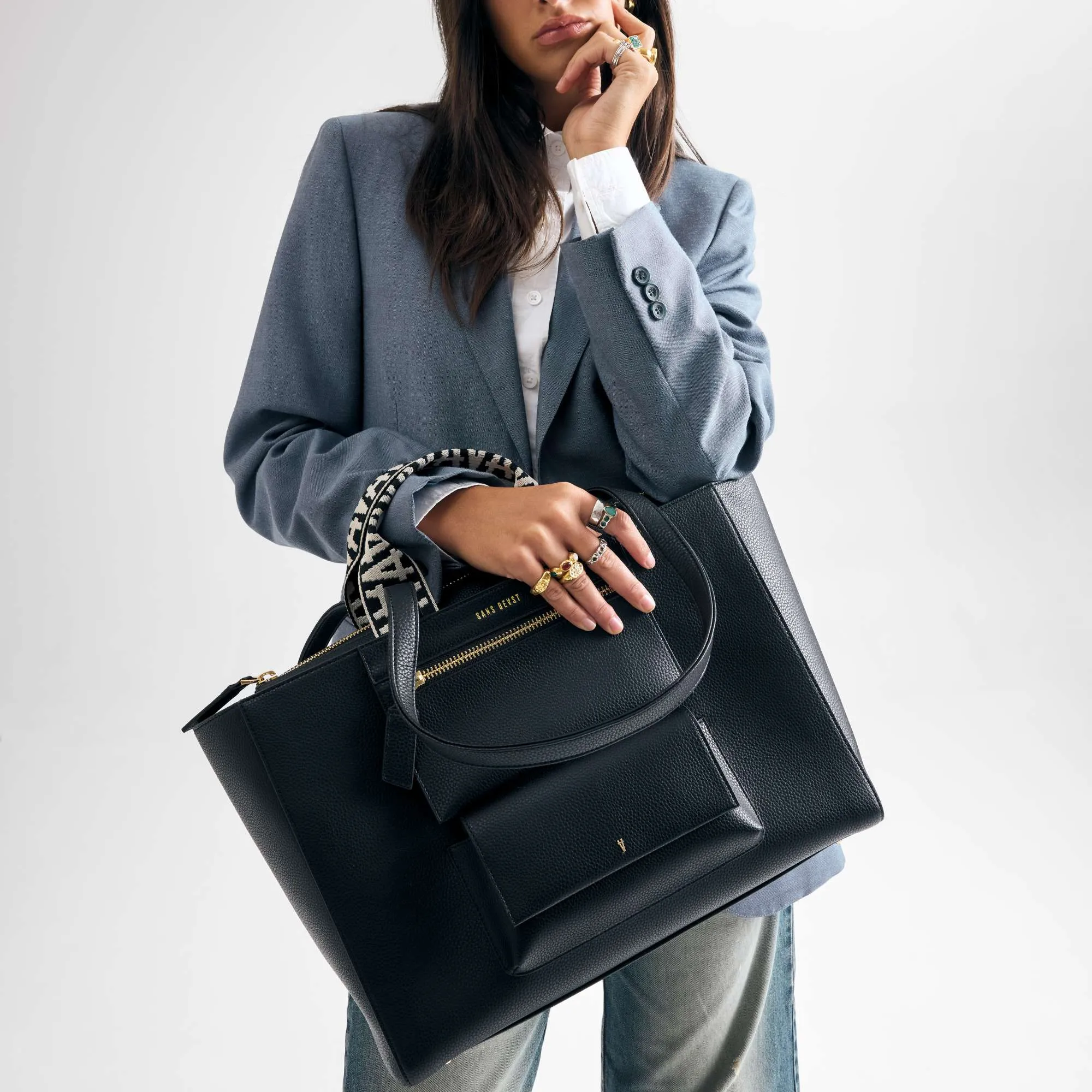 All Hours Tote - Noir + Gold sold by Sans Beast product image thumbnail 2