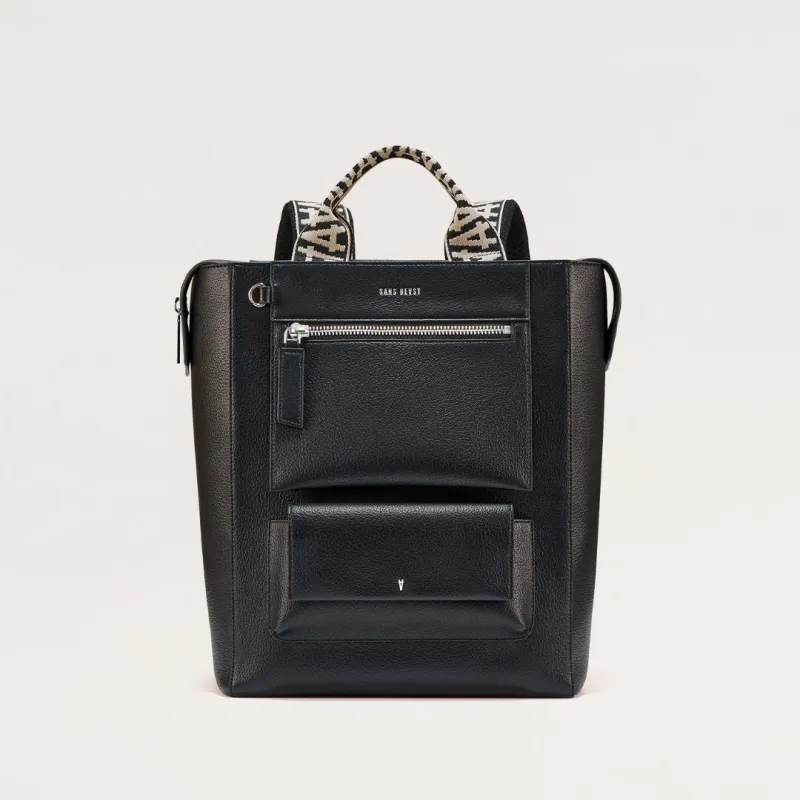 XL Universo Backpack - Noir + Silver made by Sans Beast