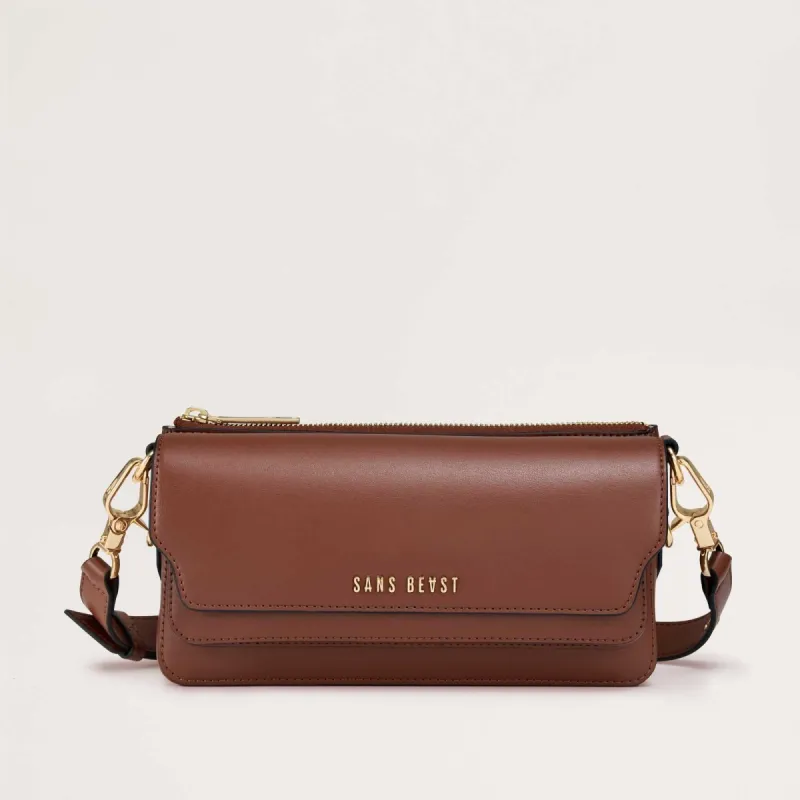 Gemini Handbag - Mahogany sold by Sans Beast