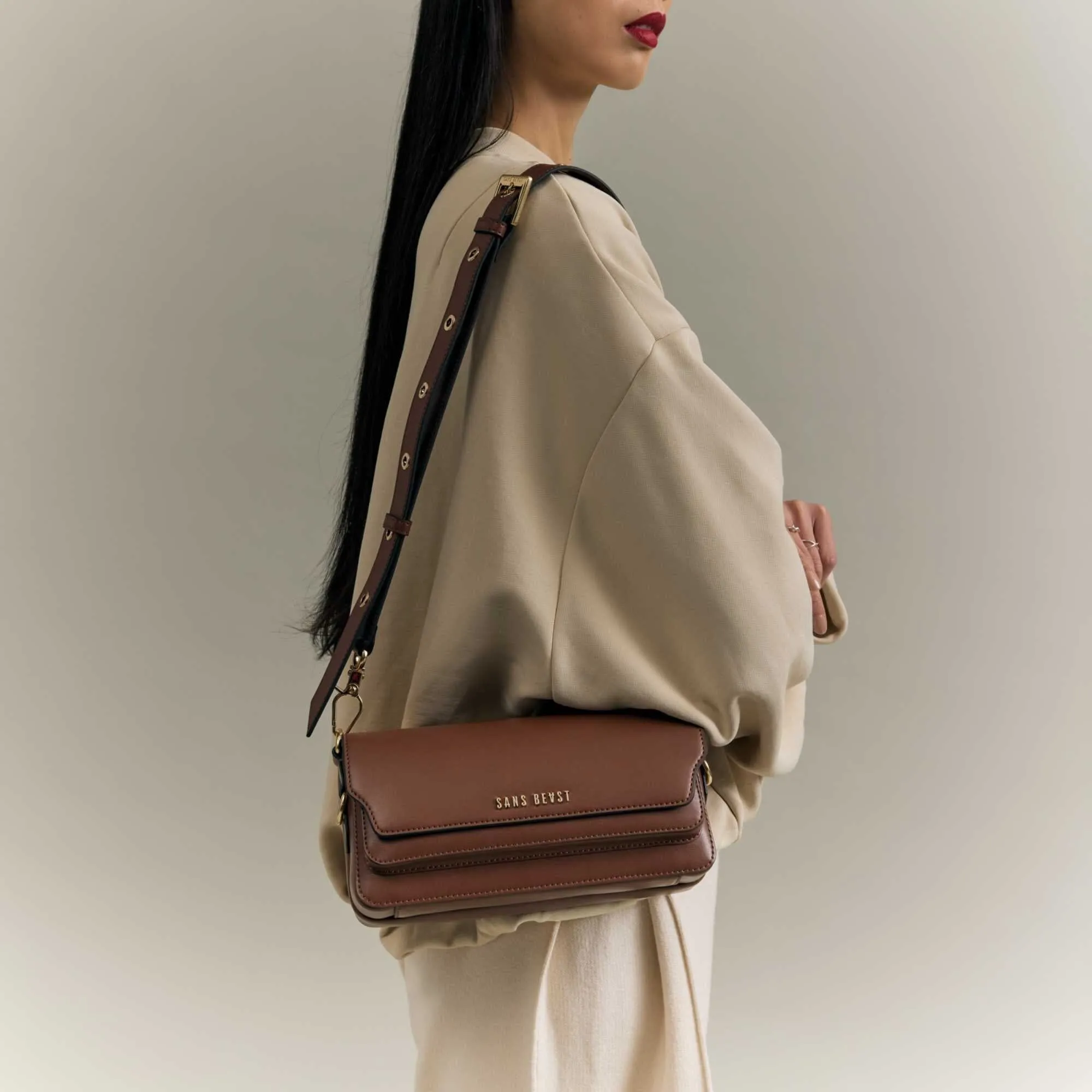 Gemini Handbag - Mahogany sold by Sans Beast product image thumbnail 2