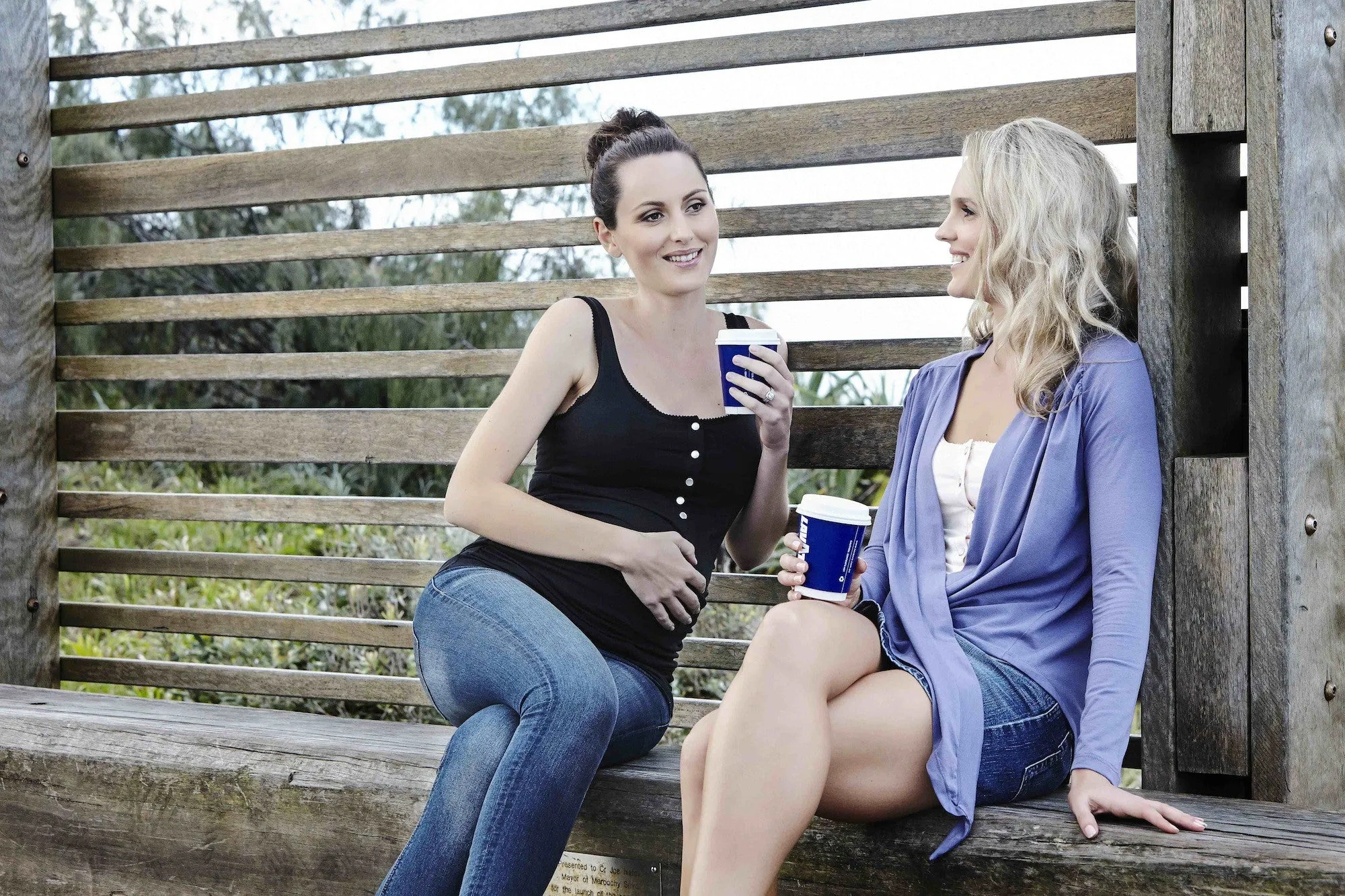 lounge wrap in evening sky sold by Sorella Organics product image thumbnail 2