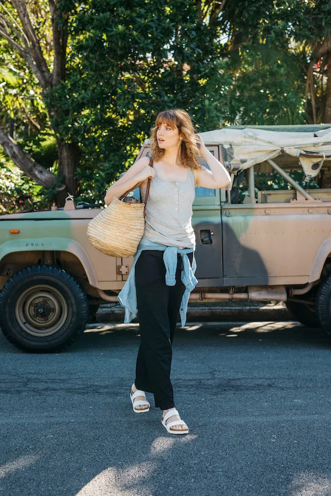 Boardwalk day pant in vintage black sold by Sorella Organics product image thumbnail 2