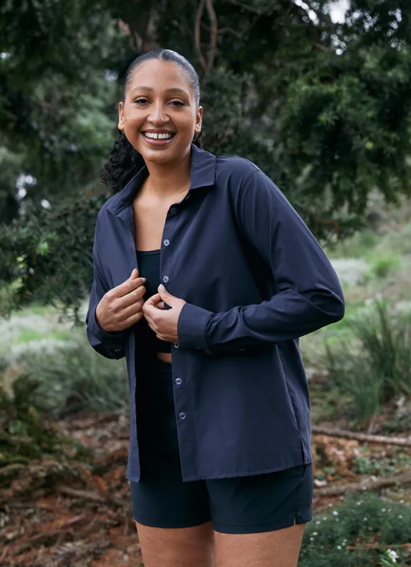 Stirling Shirt - Midnight sold by Amble Outdoors