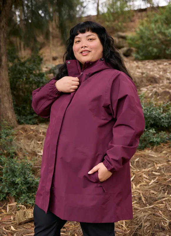 Refuge Waterproof Jacket - Mulberry sold by Amble Outdoors