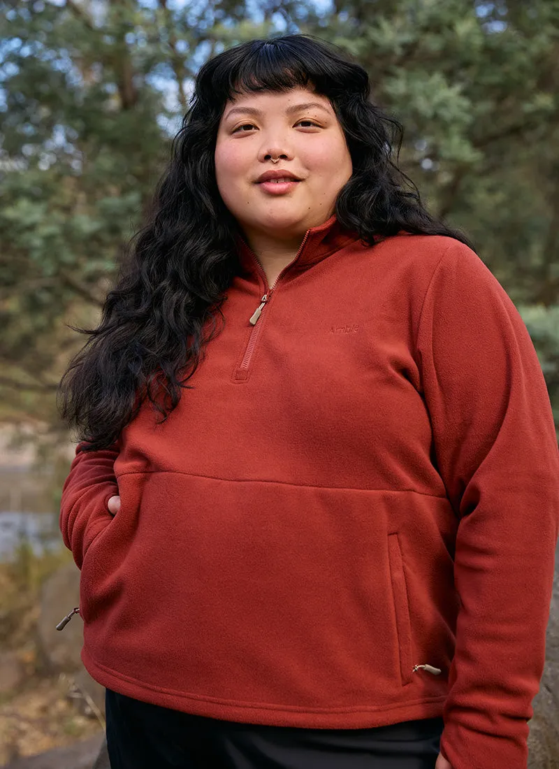 Sugarloaf Fleece Jumper - Terracotta sold by Amble Outdoors