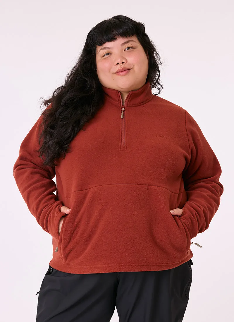 Sugarloaf Fleece Jumper - Terracotta sold by Amble Outdoors product image thumbnail 4