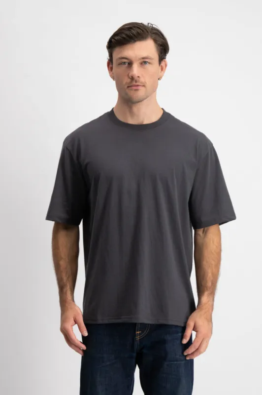 Dean James T-shirt - Charcoal sold by The Common Good Company
